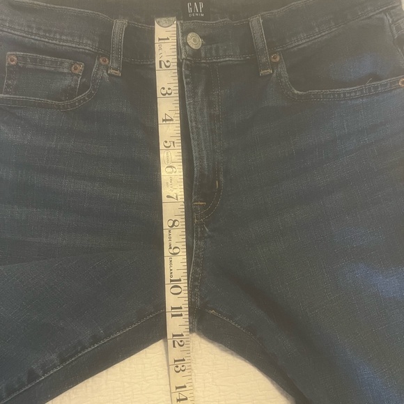 GAP Women's Medium Blue Straight Denim Jeans Mid Rise - Picture 8 of 10